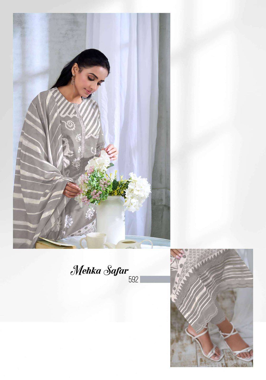 MEHKA SAFAR By T&M 528 TO 533 series Beautiful Festive Suits Stylish Colorful Fancy Casual Wear Organdy Digital Print Dresses At Wholesale Price